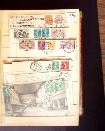 1900-1950 2 gros classeurs avec des lettres et des