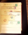 1900-1950 2 gros classeurs avec des lettres et des