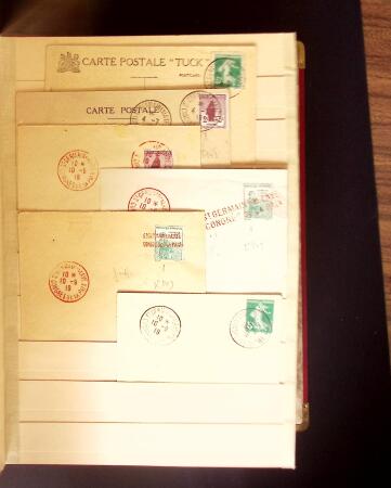 1900-1950 2 gros classeurs avec des lettres et des