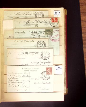 1900-1950 2 gros classeurs avec des lettres et des
