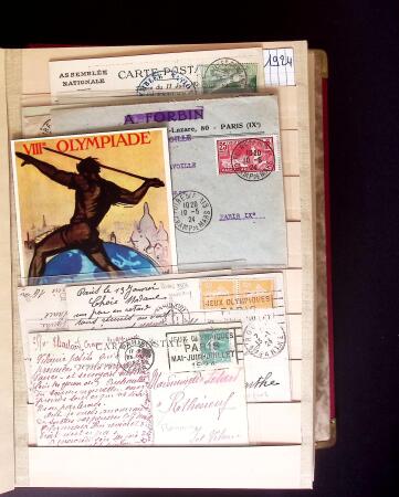 1900-1950 2 gros classeurs avec des lettres et des