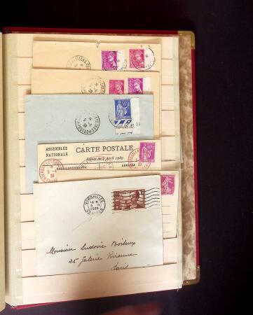 1900-1950 2 gros classeurs avec des lettres et des