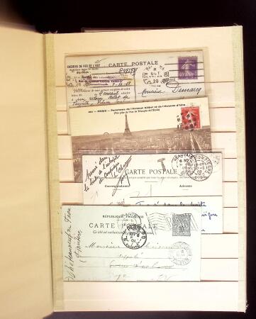1900-1950 2 gros classeurs avec des lettres et des