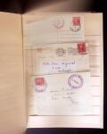 1900-1950 2 gros classeurs avec des lettres et des