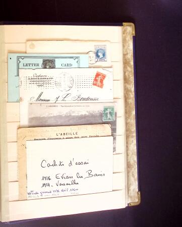 1900-1950 2 gros classeurs avec des lettres et des