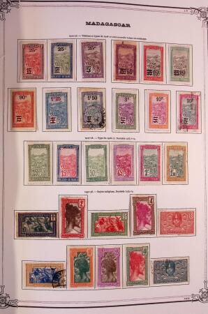 Collection de timbres d'Algérie en 1 album, MADAGASCAR