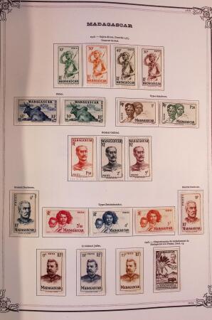 Collection de timbres d'Algérie en 1 album, MADAGASCAR