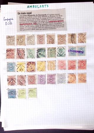 1884-1940, Attractive RAILWAY STAMPS collection mounted