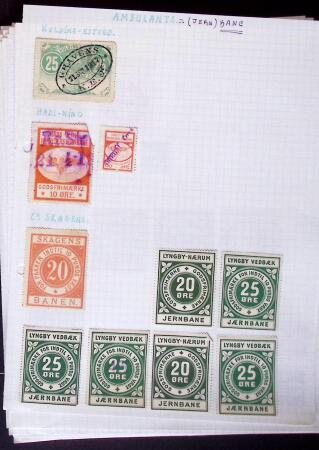 1884-1940, Attractive RAILWAY STAMPS collection mounted