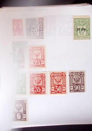 1884-1940, Attractive RAILWAY STAMPS collection mounted