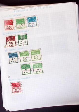 1884-1940, Attractive RAILWAY STAMPS collection mounted