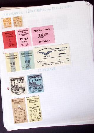 1884-1940, Attractive RAILWAY STAMPS collection mounted