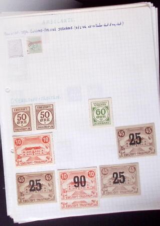 1884-1940, Attractive RAILWAY STAMPS collection mounted