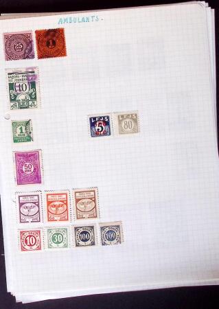 1884-1940, Attractive RAILWAY STAMPS collection mounted