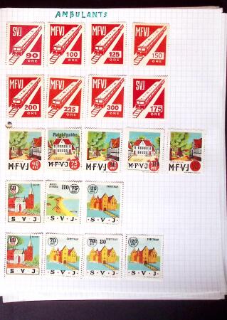 1884-1940, Attractive RAILWAY STAMPS collection mounted