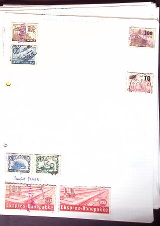 1884-1940, Attractive RAILWAY STAMPS collection mounted