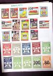 1884-1940, Attractive RAILWAY STAMPS collection mounted