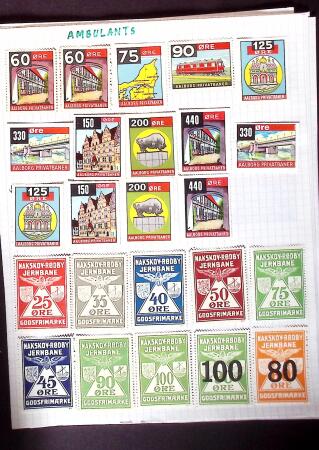 1884-1940, Attractive RAILWAY STAMPS collection mounted