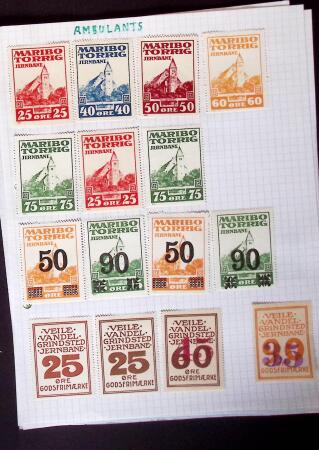 1884-1940, Attractive RAILWAY STAMPS collection mounted