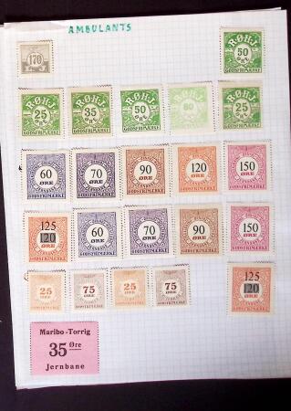 1884-1940, Attractive RAILWAY STAMPS collection mounted