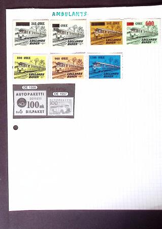 1884-1940, Attractive RAILWAY STAMPS collection mounted