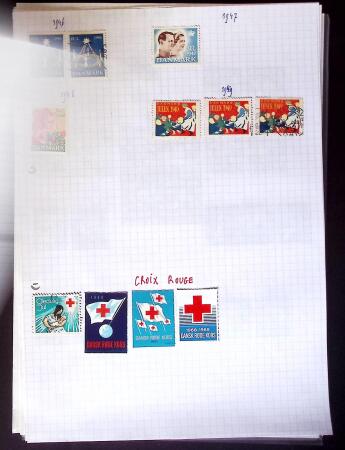 1900-50ca, CINDARELLAS collection on pages comprising