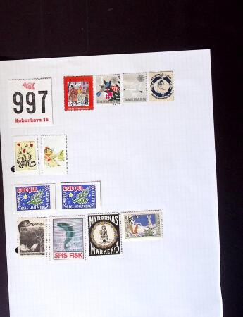 1900-50ca, CINDARELLAS collection on pages comprising