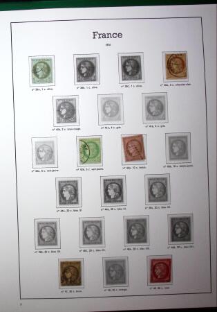 1849-2008 Collection de France en 12 albums Yvert dont