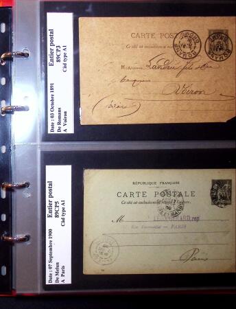 1849-1900 Près de 350 lettres classiques à la pièce,