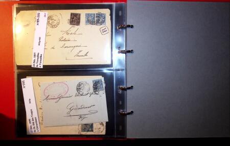 1849-1900 Près de 350 lettres classiques à la pièce,