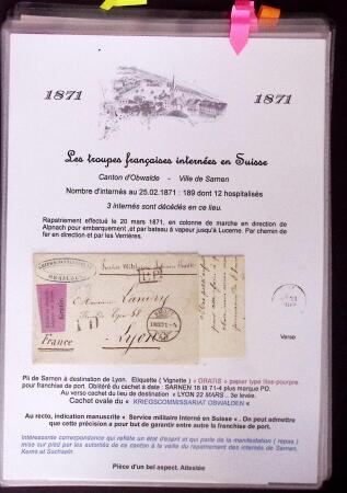 1870-71 Les Troupes Françaises Internées en SuisseExceptionnelle