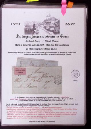 1870-71 Les Troupes Françaises Internées en SuisseExceptionnelle