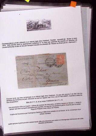 1870-71 Les Troupes Françaises Internées en SuisseExceptionnelle