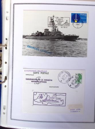 1945-2010 Collection sur la Poste Navale avec des milliers