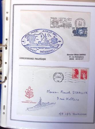 1945-2010 Collection sur la Poste Navale avec des milliers