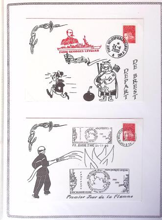 1945-2010 Collection sur la Poste Navale avec des milliers