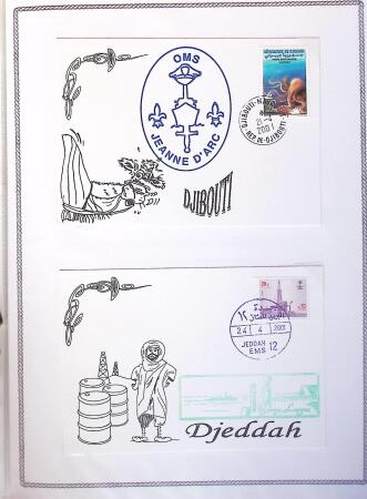 1945-2010 Collection sur la Poste Navale avec des milliers