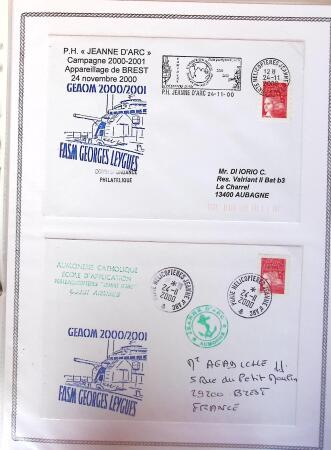 1945-2010 Collection sur la Poste Navale avec des milliers