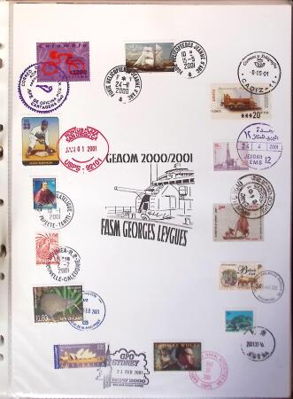 1945-2010 Collection sur la Poste Navale avec des milliers