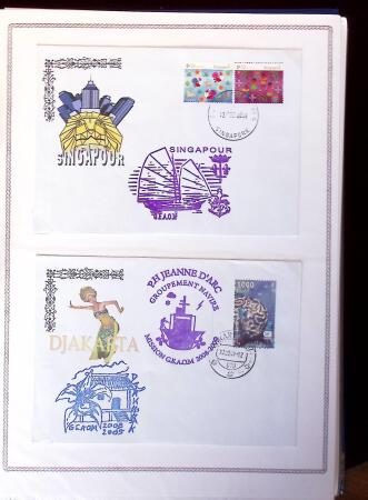 1945-2010 Collection sur la Poste Navale avec des milliers
