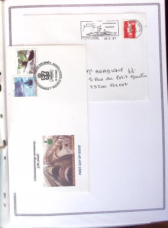 1945-2010 Collection sur la Poste Navale avec des milliers