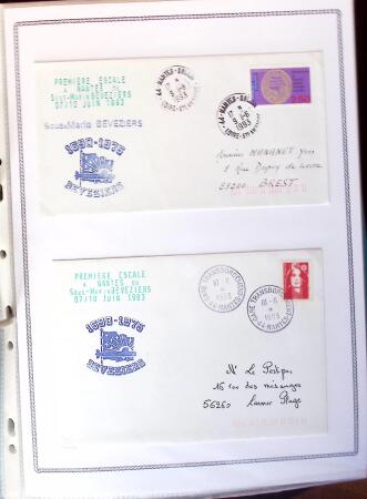 1945-2010 Collection sur la Poste Navale avec des milliers
