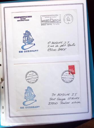 1945-2010 Collection sur la Poste Navale avec des milliers