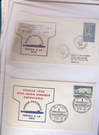 1945-2010 Collection sur la Poste Navale avec des milliers