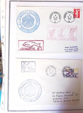 1945-2010 Collection sur la Poste Navale avec des milliers