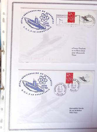 1945-2010 Collection sur la Poste Navale avec des milliers