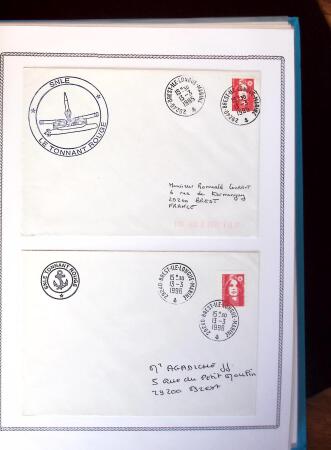 1945-2010 Collection sur la Poste Navale avec des milliers