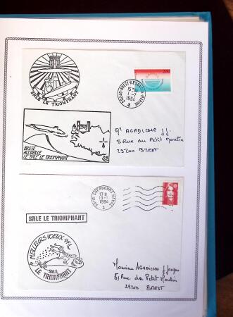 1945-2010 Collection sur la Poste Navale avec des milliers