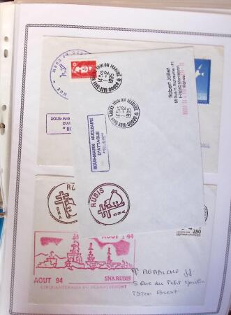 1945-2010 Collection sur la Poste Navale avec des milliers