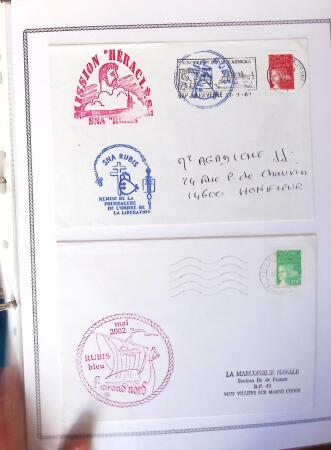 1945-2010 Collection sur la Poste Navale avec des milliers